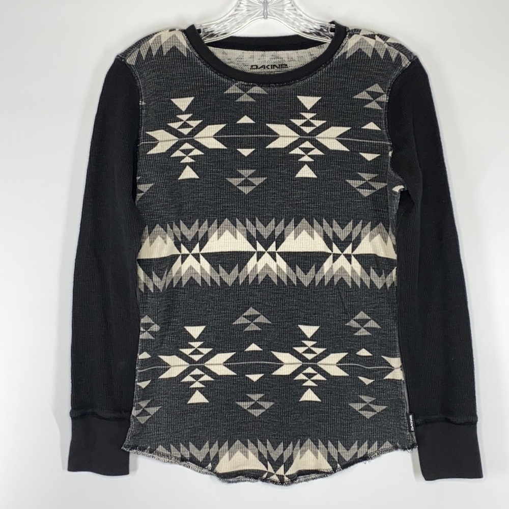 Dakine Aztec Tribal Thermal Long Sleeve Shirt Size Small